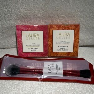 NWT BUNDLE Laura Geller Baked Blush N Brighten Marbleized Blush